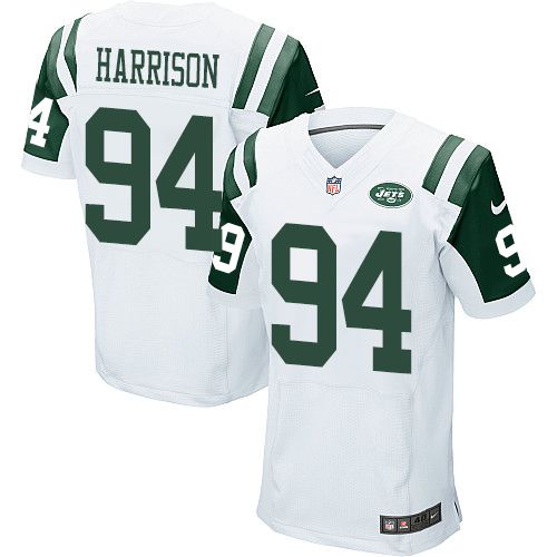 Nike Jets #94 Damon Harrison White Men's Stitched NFL Elite Jersey