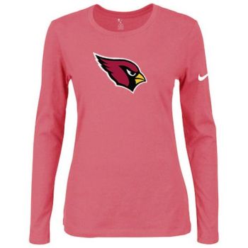Women's Nike Arizona Cardinals Of The City Long Sleeve Tri-Blend NFL T-Shirt Pink