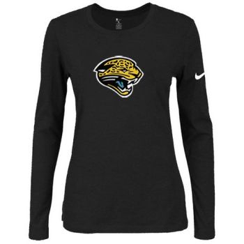 Women's Nike Jacksonville Jaguars Of The City Long Sleeve Tri-Blend NFL T-Shirt Black