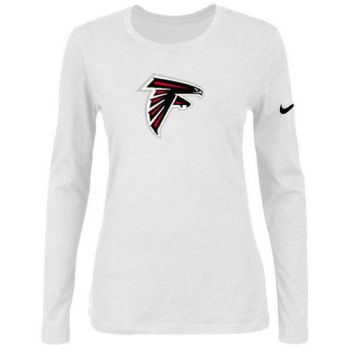 Women's Nike Atlanta Falcons Of The City Long Sleeve Tri-Blend NFL T-Shirt White