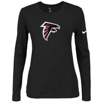 Women's Nike Atlanta Falcons Of The City Long Sleeve Tri-Blend NFL T-Shirt Black