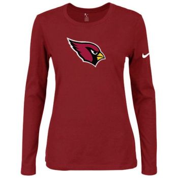 Women's Nike Arizona Cardinals Of The City Long Sleeve Tri-Blend NFL T-Shirt Red