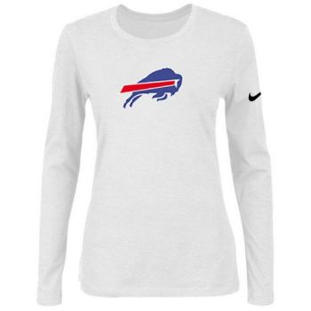Women's Nike Buffalo Bills Of The City Long Sleeve Tri-Blend NFL T-Shirt White