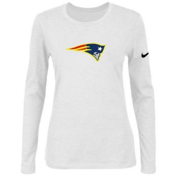 Women's Nike New England Patriots Of The City Long Sleeve Tri-Blend NFL T-Shirt White-2