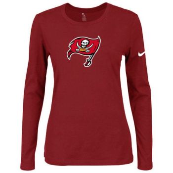 Women's Nike Tampa Bay Buccaneers Of The City Long Sleeve Tri-Blend NFL T-Shirt Red