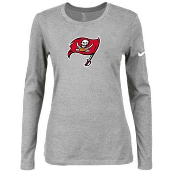 Women's Nike Tampa Bay Buccaneers Of The City Long Sleeve Tri-Blend NFL T-Shirt Light Grey