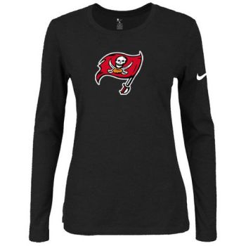 Women's Nike Tampa Bay Buccaneers Of The City Long Sleeve Tri-Blend NFL T-Shirt Black