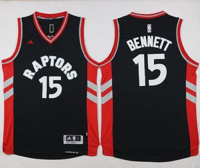 Toronto Raptors #15 Anthony Bennett Black Stitched NBA Jersey