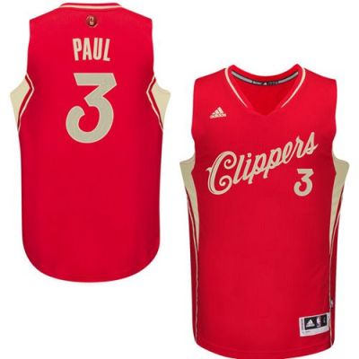 Los Angeles Clippers #3 Chris Paul Red 2015-2016 Christmas Day Stitched NBA Jersey