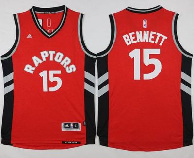 Toronto Raptors #15 Anthony Bennett Red Stitched NBA Jersey