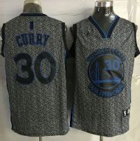 Golden State Warriors #30 Stephen Curry Grey Static Fashion Stitched NBA Jersey