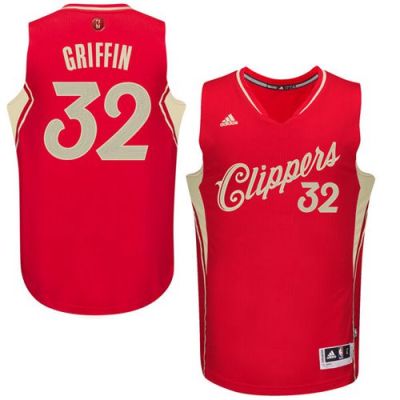 Los Angeles Clippers #32 Blake Griffin Red 2015-2016 Christmas Day Stitched NBA Jersey