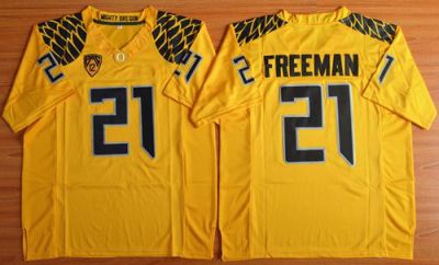 Oregon Ducks #21 Royce Freeman Yellow Limited Stitched NCAA Jersey