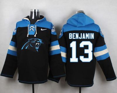 Nike Carolina Panthers #13 Kelvin Benjamin Black Player Pullover NFL Hoodie