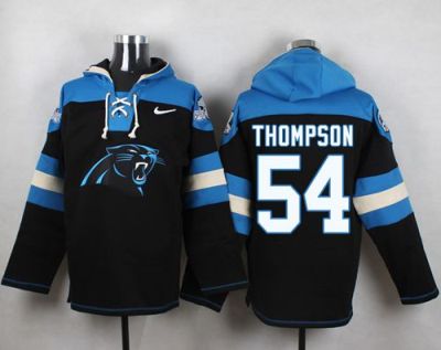 Nike Carolina Panthers #54 Shaq Thompson Black Player Pullover NFL Hoodie