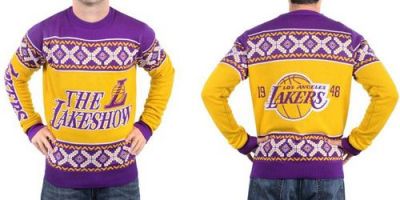 Los Angeles Lakers Men's NBA Ugly Sweater-1