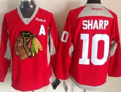 Chicago Blackhawks #10 Patrick Sharp Red Hockey Fights Cancer Stitched NHL Jersey