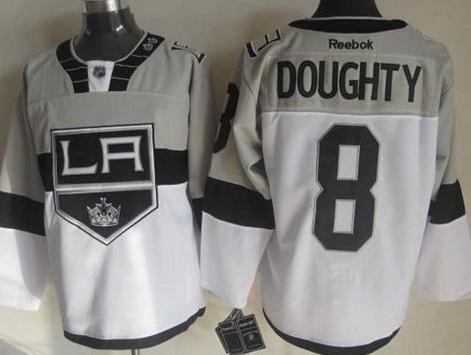 Los Angeles Kings #8 Drew Doughty White Grey 2015 Stadium Series Stitched NHL Jersey