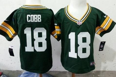 Toddler Nike Green Bay Packers #18 Randall Cobb Green Team Color Stitched NFL Elite Jersey