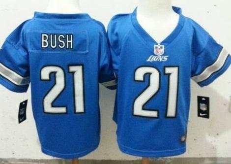 Toddler Nike Detroit Lions #21 Reggie Bush Blue Team Color Stitched NFL Elite Jersey