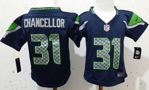 Toddler Nike Seattle Seahawks #31 Kam Chancellor Steel Blue Team Color Stitched NFL Elite Jersey