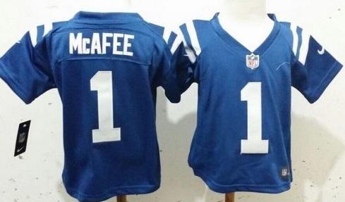 Toddler Nike Indianapolis Colts #1 Pat McAfee Royal Blue Team Color Stitched NFL Elite Jersey