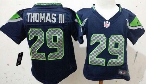 Toddler Nike Seattle Seahawks #29 Earl Thomas III Steel Blue Team Color Stitched NFL Elite Jersey