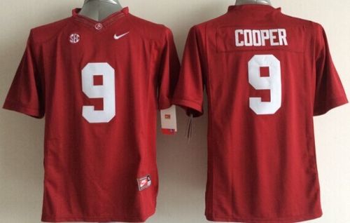 Youth Alabama Crimson Tide #9 Amari Cooper Red SEC Patch Stitched NCAA Jersey
