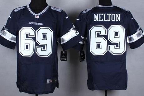 Nike Dallas Cowboys #69 Henry Melton Navy Blue Team Color Men's Stitched NFL Elite Jersey
