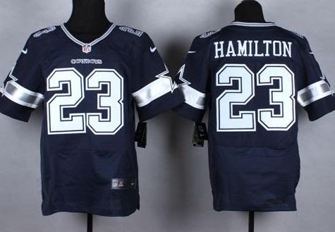 Nike Dallas Cowboys #23 Jakar Hamilton Navy Blue Team Color Men's Stitched NFL Elite Jersey