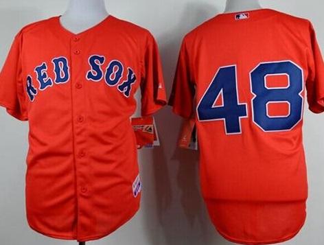 Boston Red Sox 48 Pablo Sandoval Red Cool Base Stitched Baseball Jersey