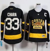 Women Boston Bruins #33 Zdeno Chara Black 2016 Winter Classic Stitched NHL Jersey