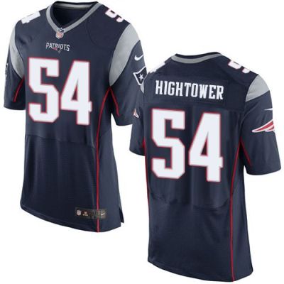 Nike New England Patriots #54 Dont'a Hightower Navy Blue Team Color Men's Stitched NFL New Elite Jersey