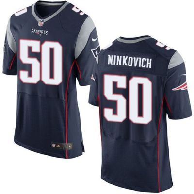 Nike New England Patriots #50 Rob Ninkovich Navy Blue Team Color Men's Stitched NFL New Elite Jersey