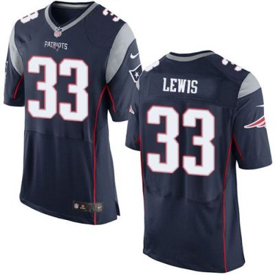 Nike New England Patriots #33 Dion Lewis Navy Blue Team Color Men's Stitched NFL New Elite Jersey