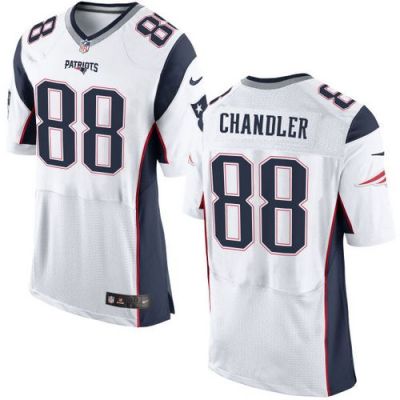 Nike New England Patriots #88 Scott Chandler White Men's Stitched NFL New Elite Jersey