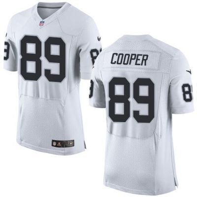 Nike Oakland Raiders #89 Amari Cooper White Men's Stitched NFL New Elite Jersey