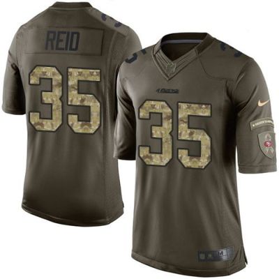 Nike San Francisco 49ers #35 Eric Reid Green Men's Stitched NFL Limited Salute To Service Jersey