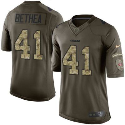 Nike San Francisco 49ers #41 Antoine Bethea Green Men's Stitched NFL Limited Salute To Service Jersey