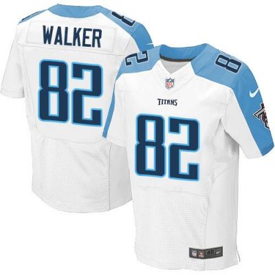 Nike Tennessee Titans #82 Delanie Walker White Men's Stitched NFL Elite Jersey