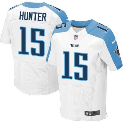 Nike Tennessee Titans #15 Justin Hunter White Men's Stitched NFL Elite Jersey