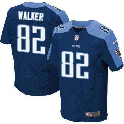 Nike Tennessee Titans #82 Delanie Walker Navy Blue Alternate Men's Stitched NFL Elite Jersey
