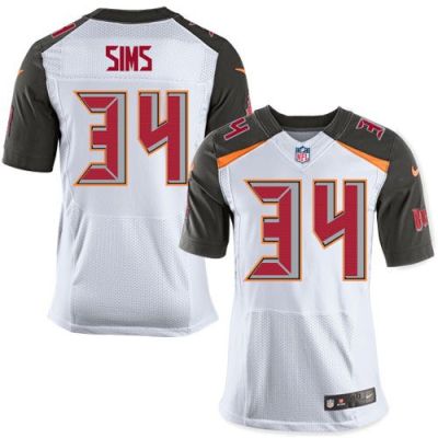 Nike Tampa Bay Buccaneers #34 Charles Sims White Men's Stitched NFL New Elite Jersey