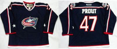 Columbus Blue Jackets #47 Dalton Prout Navy Blue Home Stitched NHL Jersey