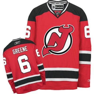 New Jersey Devils #6 Andy Greene Red Home Stitched NHL Jersey