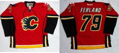Calgary Flames #79 Michael Ferland Red Home Stitched NHL Jersey