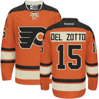 Philadelphia Flyers #15 Michael Del Zotto Orange Alternate Stitched NHL Jersey