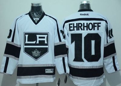 Los Angeles Kings #10 Christian Ehrhoff White Stitched NHL Jersey
