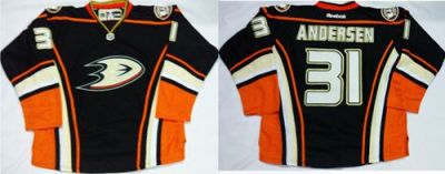 Anaheim Ducks #31 Frederik Andersen Black Home Stitched NHL Jersey