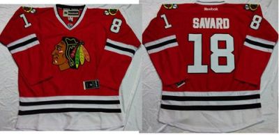 Chicago Blackhawks #18 Denis Savard Red Stitched NHL Jersey